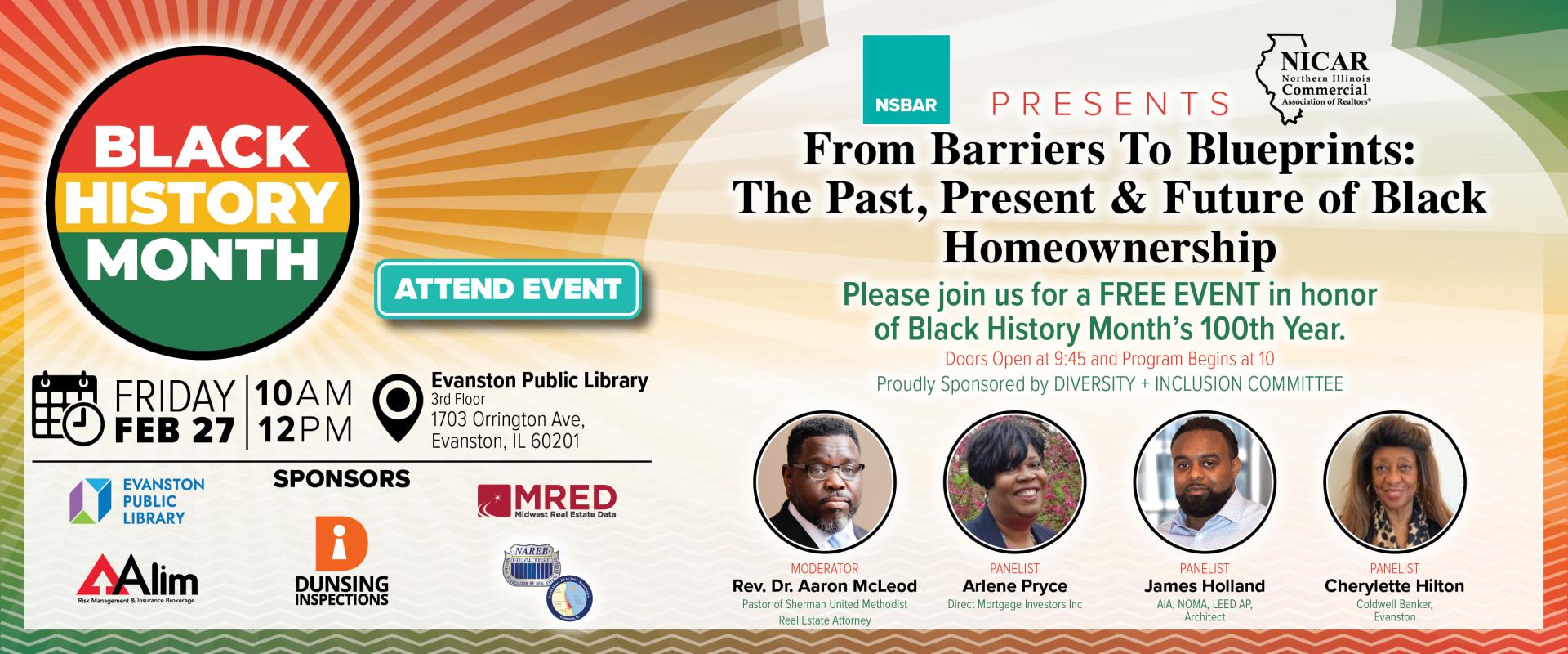 DIVERSITY AND INCLUSION BLACK HISTORY MONTH HOMEPAGE SLIDER BANNER GRAPHIC